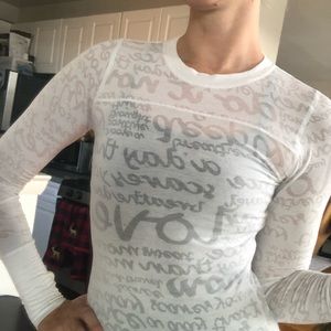Lululemon size 2 white long sleeved top